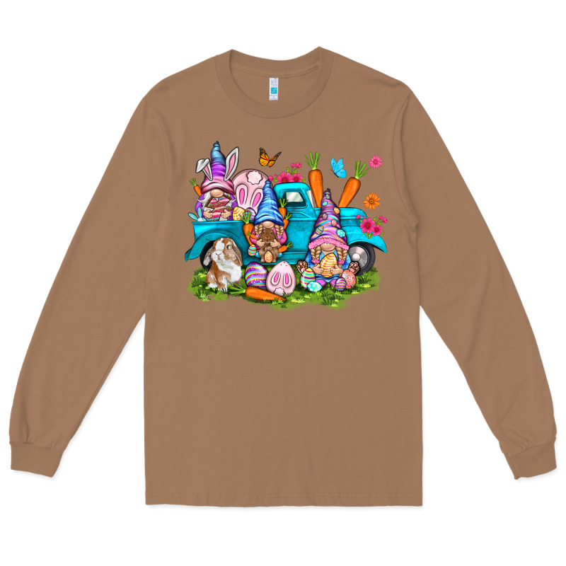 Easter Gnomies With Truck Long Sleeve Tee by NancyCooperArtShop | Teevron