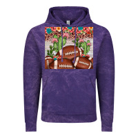 Cloud Purple football leopard cactus Vintage Hoodie - JahusDesignShop