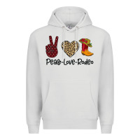 Dove Grey Peace Love Rodeo Premium Hoodie - Bettercallsaul