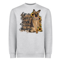 Life Is Better With A German Shepherd Heavyweight Sweatshirt | Teevron