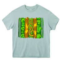 Arona saint patricks horseshoe shamrock leopard glitter brushstroke Heavy Core Tee - Artiststas