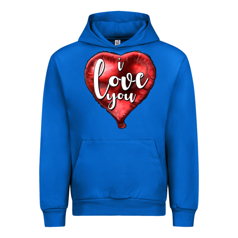 I Love You Heart Balloon Valentine's Day Urban Hoodie by HowdyJamesFarm | Teevron