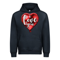 Navy I love you heart balloon Valentine's Day Urban Hoodie - HowdyJamesFarm