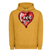 Pigment Peanut Butter I love you heart balloon Valentine's Day Urban Hoodie - HowdyJamesFarm