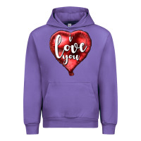 Tulip I love you heart balloon Valentine's Day Urban Hoodie - HowdyJamesFarm