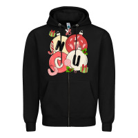 Black nicu nurse christmas Zipper Hoodie - MaliasSmallBusiness