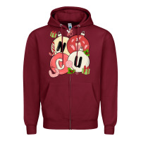 Burgundy nicu nurse christmas Zipper Hoodie - MaliasSmallBusiness