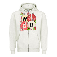 Oatmeal Heather nicu nurse christmas Zipper Hoodie - MaliasSmallBusiness