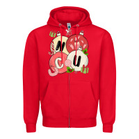 Red nicu nurse christmas Zipper Hoodie - MaliasSmallBusiness