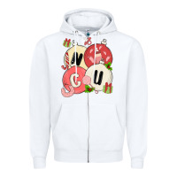 White nicu nurse christmas Zipper Hoodie - MaliasSmallBusiness