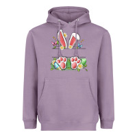 Lavender easter bunny name frame Heavyweight Hoodie - Artiststas