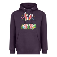 Plum easter bunny name frame Heavyweight Hoodie - Artiststas