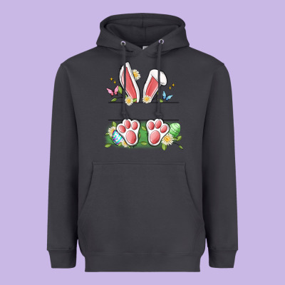 Easter Bunny Name Frame Heavyweight Hoodie Designed By Artiststas