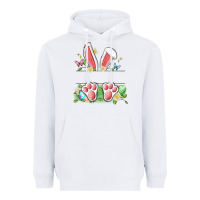 White easter bunny name frame Heavyweight Hoodie - Artiststas