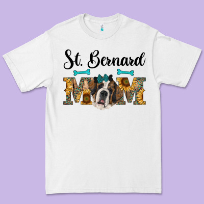 Western St. Bernard Mom Premium Tee Designed By Ranaportraitstore
