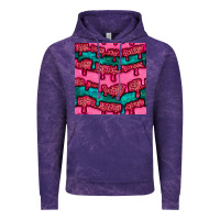 Cloud Purple valentines day leopard and turquoise gemstone seamless pattern Vintage Hoodie - BundleAndBundleShop