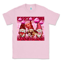 Bubblegum Pink valentines gnomies with leopard Classic Tee - NancyCooperArtShop