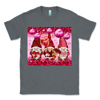 Charcoal Heather valentines gnomies with leopard Classic Tee - NancyCooperArtShop