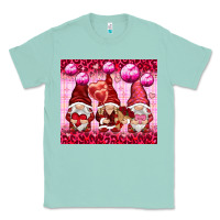 Seafoam valentines gnomies with leopard Classic Tee - NancyCooperArtShop