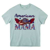 American Mama With Cowboy Heavy Core Tee | Teevron