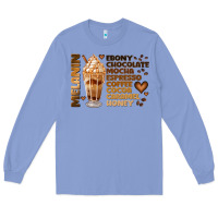 Colony Blue melanin coffee Long Sleeve Tee - JahusDesignShop