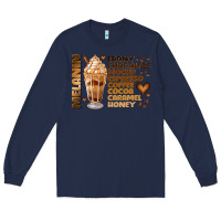 Navy melanin coffee Long Sleeve Tee - JahusDesignShop