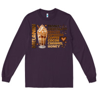 Plum melanin coffee Long Sleeve Tee - JahusDesignShop