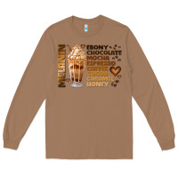 Toasted Coconut melanin coffee Long Sleeve Tee - JahusDesignShop