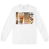 White melanin coffee Long Sleeve Tee - JahusDesignShop