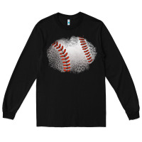 Black leopard baseball patch Long Sleeve Tee - Jasminsmagicworld