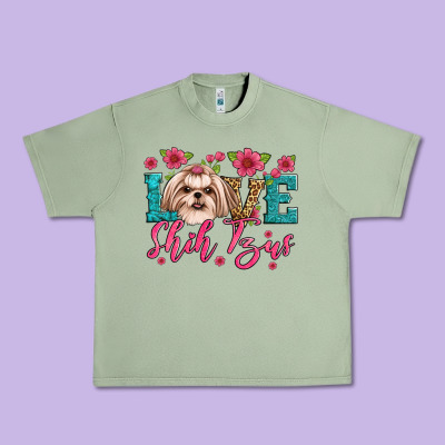 Love Shih Tzus Urban Heavy Tee Designed By Artiststas