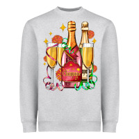 Heather Grey new year party champagne Heavyweight Sweatshirt - AdoDesignShop