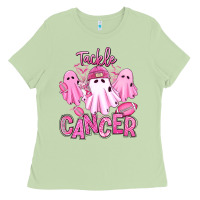 Matcha tackle cancer halloween ghosts american football Ladies Tee - RanaPortraitStore