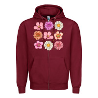 Flowers Zipper Hoodie | Teevron