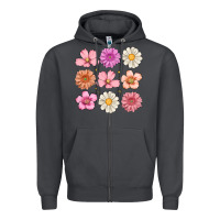 Smoke flowers Zipper Hoodie - MaliasSmallBusiness