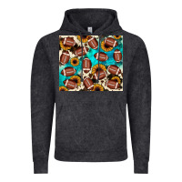 Vintage Black football turquoise sunflower Vintage Hoodie - JahusDesignShop