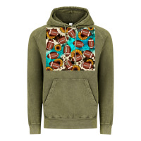 Vintage Olive football turquoise sunflower Vintage Hoodie - JahusDesignShop