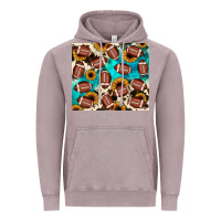 Vintage Zinc football turquoise sunflower Vintage Hoodie - JahusDesignShop