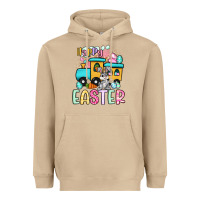 Happy Easter Train Heavyweight Hoodie | Teevron