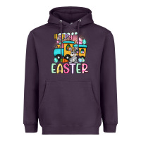 Plum happy easter train Heavyweight Hoodie - Artiststas