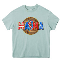 Arona American mama with lightning bolt Heavy Core Tee - texasbilliewilder