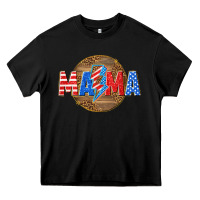 Black American mama with lightning bolt Heavy Core Tee - texasbilliewilder