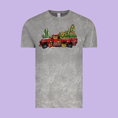 Christmas Truck Vintage Tee Designed By Jahusdesignshop