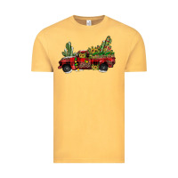 Vintage Mustard christmas truck Vintage Tee - JahusDesignShop
