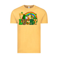 Vintage Mustard lucky with st patricks elements Vintage Tee - AdoDesignShop