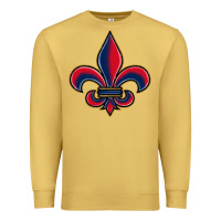 Antique Gold louisiana fleur de lis Premium Sweatshirt - BarkalooDesign