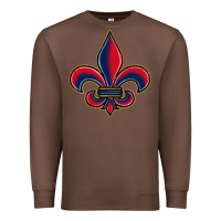 Chestnut louisiana fleur de lis Premium Sweatshirt - BarkalooDesign