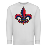 Dove Grey louisiana fleur de lis Premium Sweatshirt - BarkalooDesign