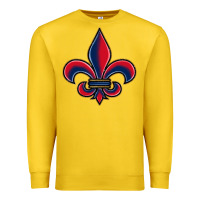 Lemon louisiana fleur de lis Premium Sweatshirt - BarkalooDesign