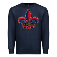 Navy louisiana fleur de lis Premium Sweatshirt - BarkalooDesign